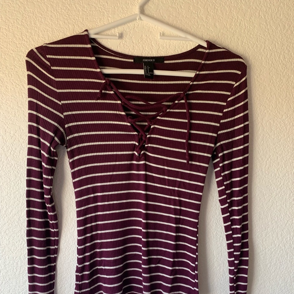 long sleeve striped shirt